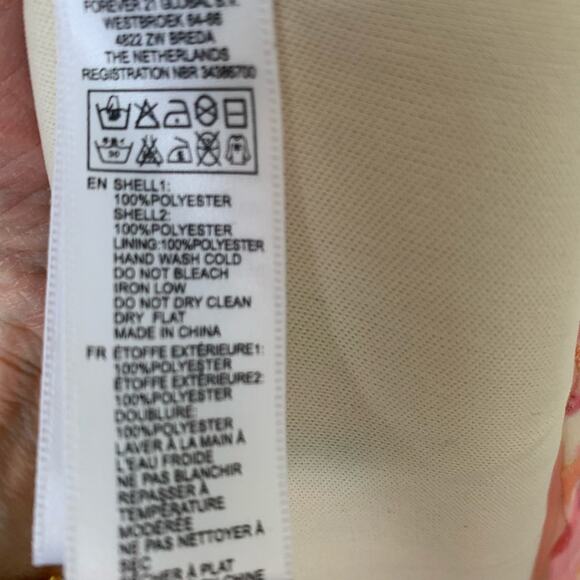 Forever 21 F21 x Rory Beca Pink watercolor shorts romper S - Picture 8 of 8